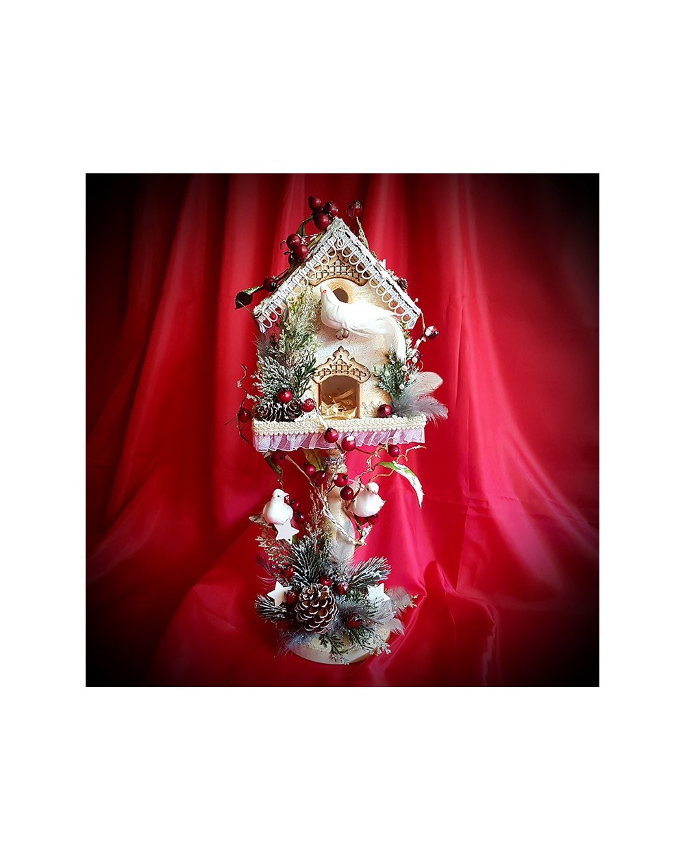 Christmas birdhouse,